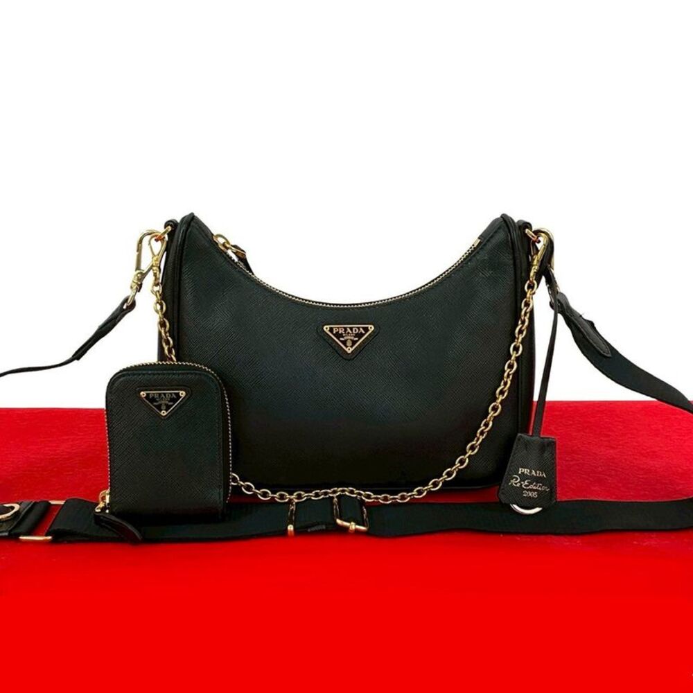 Prada Saffiano 2way Shoulder Bag